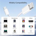 2pcs For Apple Iphone Usb-c To Usb-c 60w Fast Charging Cable  White  1 Meter