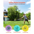 Uimoso Disc Golf Set With Putter  Mid-range  Driver Discs - 3 Pack For Beginners