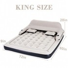 Air Mattress Sofa Bed For Camping  Inflatable Couch With Headboard   Pillow