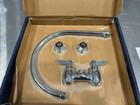 Waterloo Deck Mount Faucet With 12  Gooseneck Spout And 4  Centers