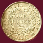  drx2 -old      East India Company    1840 Victoria Silver Rupee Indian Head 11 6gm