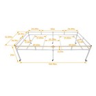 4 4  X 8 4  Hydroponic Tray Plants Flood Stand Toolless Assembly Heavy Duty