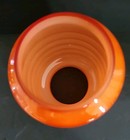Vintage Glass Light Shade Orange Burnt Orange Atomic Orange Glossy 6  Tall