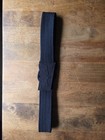 Women s Black Wide Stretch Elastic Waist Belt Adjustable Knot Accent Size L
