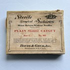 Antique Davis   Geck Inc Sterile Surgical Sutures Box - Vintage Kalmerid Medical
