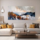Abstract Mountain Scene Printed On Canvas 60x30 Wall Art Home Decor Unframed