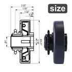 1  Inch Bore Centrifugal Clutch 14 Tooth Mini Bike Go Kart  Fit 40-41-420 Chain