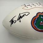 Steve Spurrier Signed autographed Florida Gators Full Size Logo Football - Bas