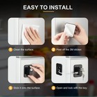2 Pack Fridge Lock  Freezer Lock With 4 Key For Child  Safety Refrigerator Locks