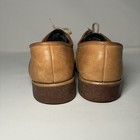 Vintage Leather Mens Shoes 10 M Gum Sole Tan Brown Hippie Retro Saddle Oxford