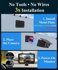 Vekooto Vk7pro Magnetic Solar Wireless Backup Camera For Trailer Truck Rv Camper
