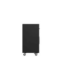 Eiffel 28x34x18 In  Black yellow 2-shelf Wood Cabinet With Matte Finish