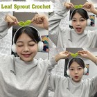 Combo 100 Pcs Knitted Crochet Leaf Sprout  Multi-functional Crochet Accessories
