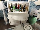 Dollhouse Furniture Lot 1 12 Table Stools Wine Bar Silver Dinnerware 