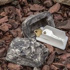 1pc Outdoor Fake Rock Key Hider Hidden Key Storage Box For Front Door Garden