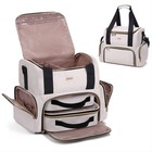 Large Double Layer Makeup Organizer Bag With 2 Removable Cases  Travel Toiletry