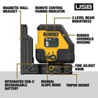Dewalt Dcle14201g 330 Ft  Green Self Leveling Cross Line Laser Level Kit