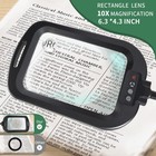 Extra Large Magnifying Glass With Light   Stand  10x 30x Floor Lamp