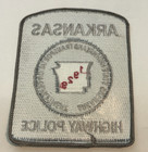 Arkansas Highway Police Black   Gray Shoulder Patch Thick Letters Unused