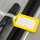 10-pack Luggage Tags Travel Suitcase Bag Tag Name Address Id Plastic Labels