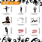 Halloween Window Clings - Party Decor  Bloody Hand Footprints Wall Decals  Stick