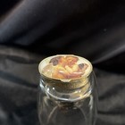 Cherub Angels Trinket Box Pill Box Ring Gold Tone Italy Vintage Free Shipping 