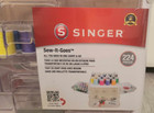 New Singer Sew-it-goes 224 Piece Sewing Carry Case Kit Portable Organize Storage