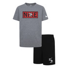Nike 3brand Kids  2-pc Logo Graphic T-shirt   French Terry Shorts Set Pick Size