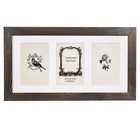 Rustic Solid Wood Collage Photo Frame 8x16     Display Three  3  4x6 Picture