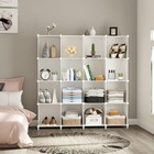 Storage Organizer 16 Cube Closet Stackable Shelve Rack Diy Portable Wardrobe New