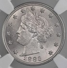 1883  5c Liberty V Nickel   no Cents    Ngc Ms64     8404747-012