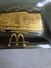 Vintage 1970s Mcdonald s Chicago Headquarters Glass Ashtray Advertising Dark Gls