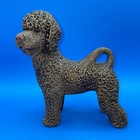 Vintage  Figurine Of A  Portuguese Water Dog Signed By Artist T C Schoch