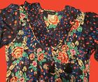 Vintage Diane Freis Dress Set Skirt   Top Very Full Hong Kong Georgette Sequins