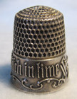  1302  a Stitch In Time  Sterling  Silver Thimble  - Simons Bros Co  size 7 