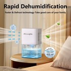 Dehumidifier 1800ml 63oz Small Dehumidifier For Home 230 Ft   Safety Dehumidifie