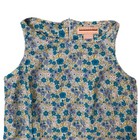 Vintage Floral Shift Dress Yellow Blue Flowers Women   s Large