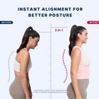 Fit Geno Posture Corrector For Women   Men  Back Shoulder Support Brace