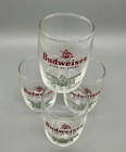 Vintage 1960s Budweiser Beer Bar Glasses Set Of 4 Tavern Pub Sampler Shot 3   