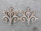 Antique Cast Iron Architectural Salvage Fence Post Ornate Finial Fleur De Lis