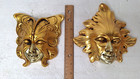 Face Mask Gold Wall Decor Ceramic 6 5  7  X 6  To 8  Lot Of 2