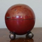 Golden Copper   Sterling Silver String Spherical Twine Holder Desk Accessory Box