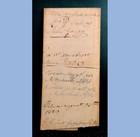 1823 Antique John Grigg Rush Colorado Arrest Warrant Selling Liquor Handwritten