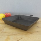 Lodge V Unmarked 9-5 8  Square Cast Iron Skillet Bacon Fryer