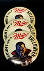 Miller Beer Count On A Miller Halloween Dracula Pin Back Button Vintage Lot Of 3