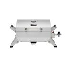 Royal Gourmet Tabletop Propane Gas Grill With Travel Locks folding Leg Silver