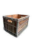 Antique Galvanized Heavy Duty Crate - Fonda Bottling Co - Boulder Colorado