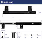 14  Keyboard Slide Heavy Duty Ball Bearing Slides Computer Tray Under Desk Rails
