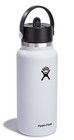 Hydro Flask 32 Oz Insulated Stainless Steel Wide Mouth Water Bottle Flex Straw L
