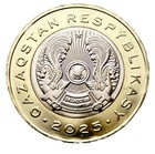 Kazakhstan 2025 100 Tenge  Snow Leopard - Animal World Series  Bi-metallic Unc